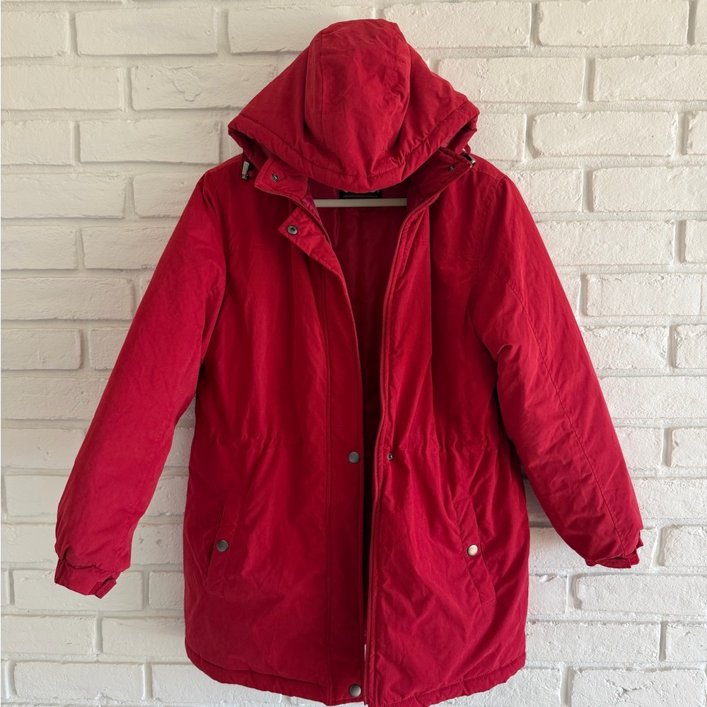 Totes Red Utility Jacket for Women